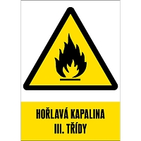 Značka Hořlavá kapalina III. třídy